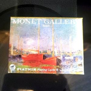 Monet Platnik 2 decks of boat playing cards new
